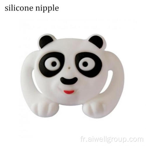 Nipper de style animal pour bébé en silicone de qualité alimentaire